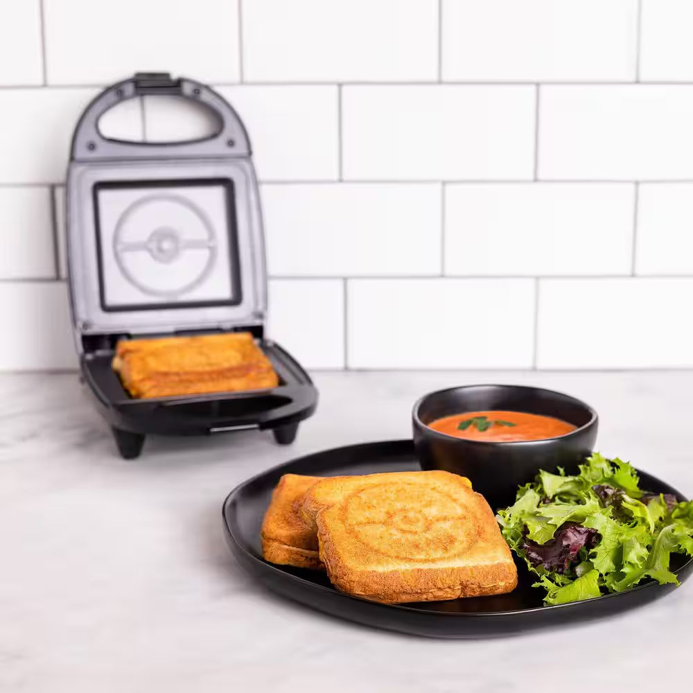 Black Pokemon 'Pokeball' 500-Watt Single Sandwich Maker