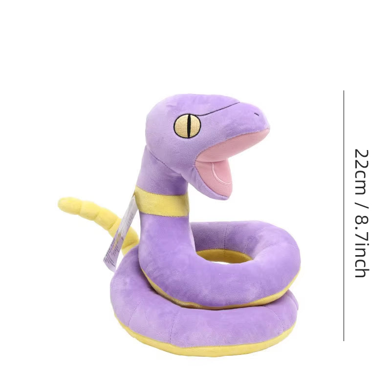 Pokemon Kawaii Ekans Stuffed Toys Cartoon&Cute Arbor Snake Plush Dolls Throw Pillow Halloween Decorations