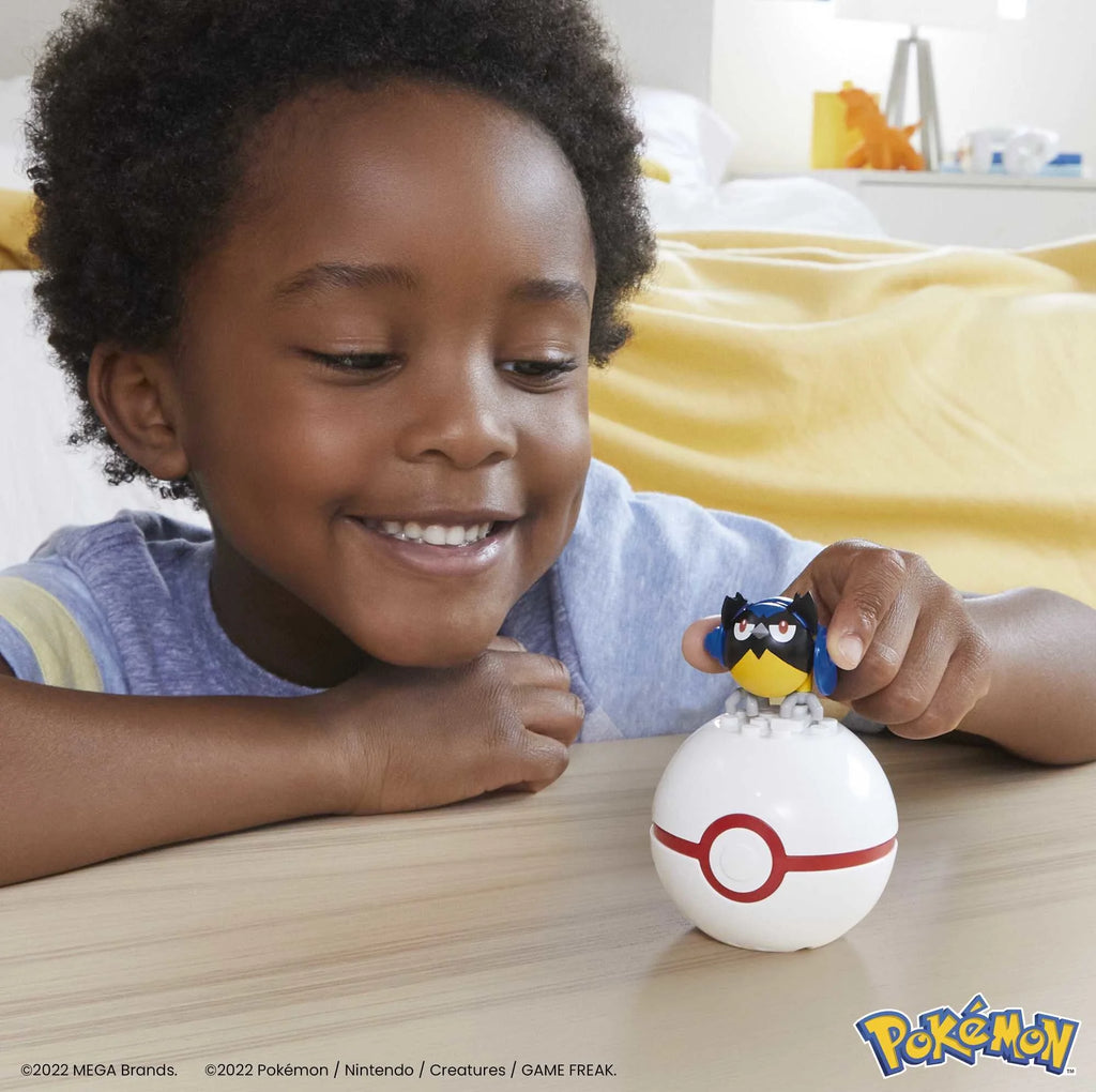 Pokemon Building Toy Kit Rookidee (15 Pieces) with 1 Action Figure and Ball for Kids
