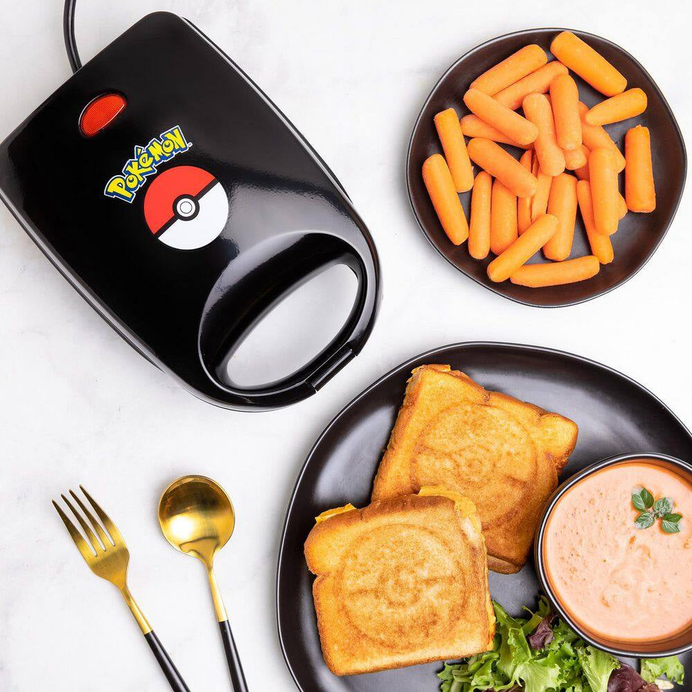 Black Pokemon 'Pokeball' 500-Watt Single Sandwich Maker