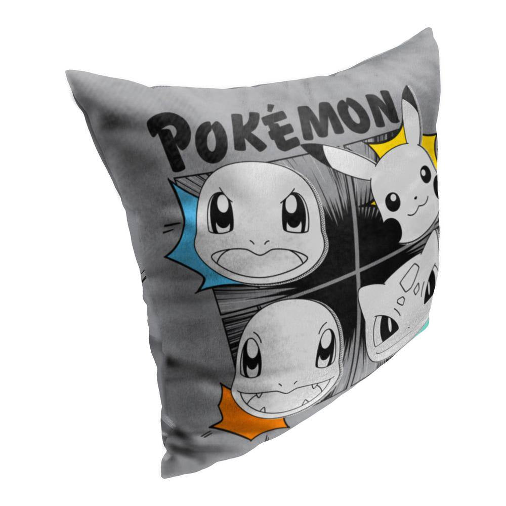 Pokemon One of a Kind Printed Multi-Colored Throw Pillow