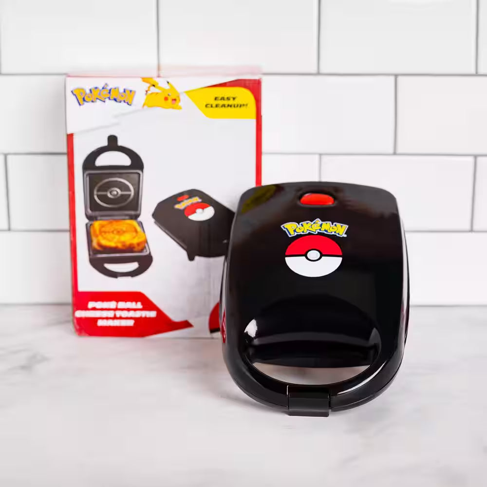 Black Pokemon 'Pokeball' 500-Watt Single Sandwich Maker