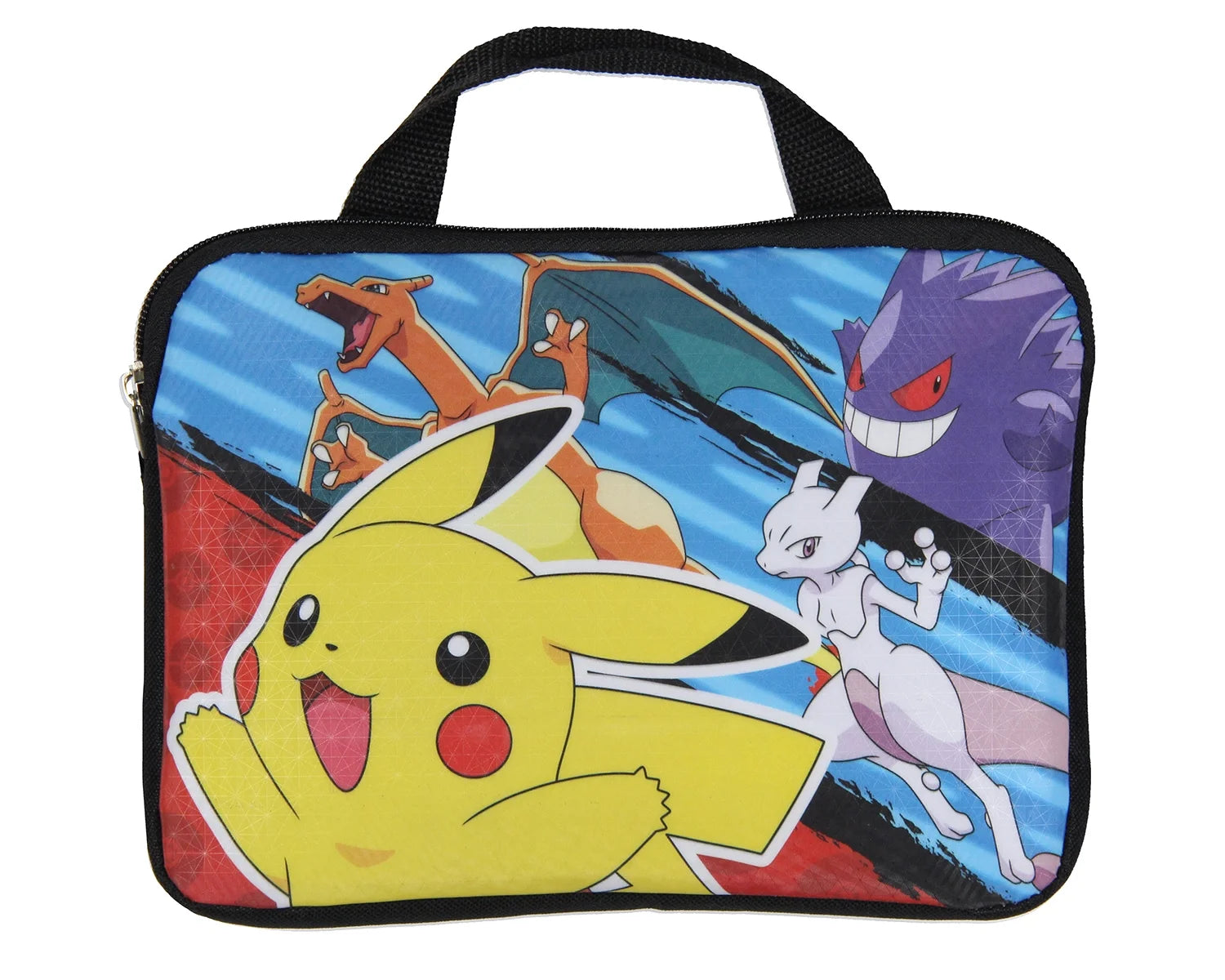 Pokemon 16" Backpack Set with Card Carrier, Pencil Case, Snack Bag, Stress Toy, Red, 5-Piece