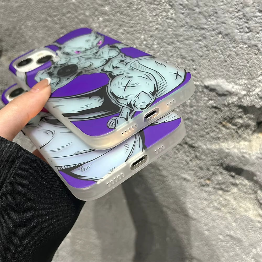 Cartoon Anime Pokemon Gengar Mewtwo Laser Phone Cases for Iphone 16 15 14 13 12 Pro Max Soft Cover