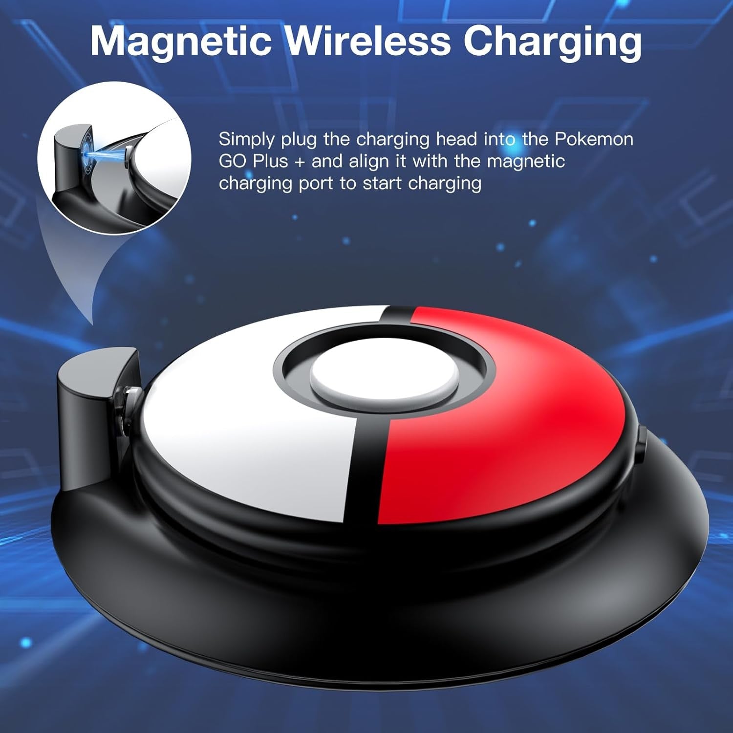 Charging Station Dock for GO Plus+ 2023 with RGB & Protective Silicone Case New