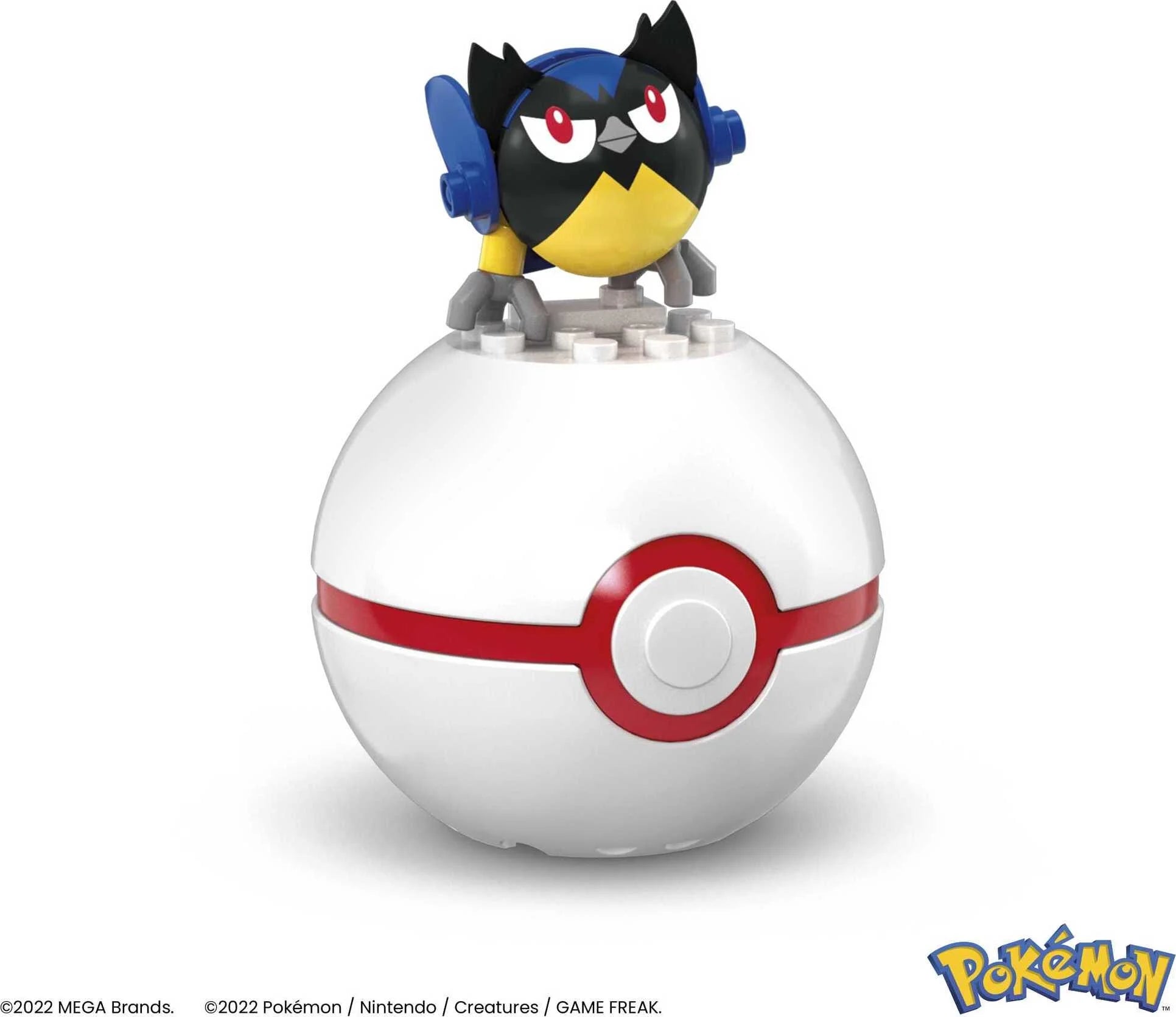 Pokemon Building Toy Kit Rookidee (15 Pieces) with 1 Action Figure and Ball for Kids