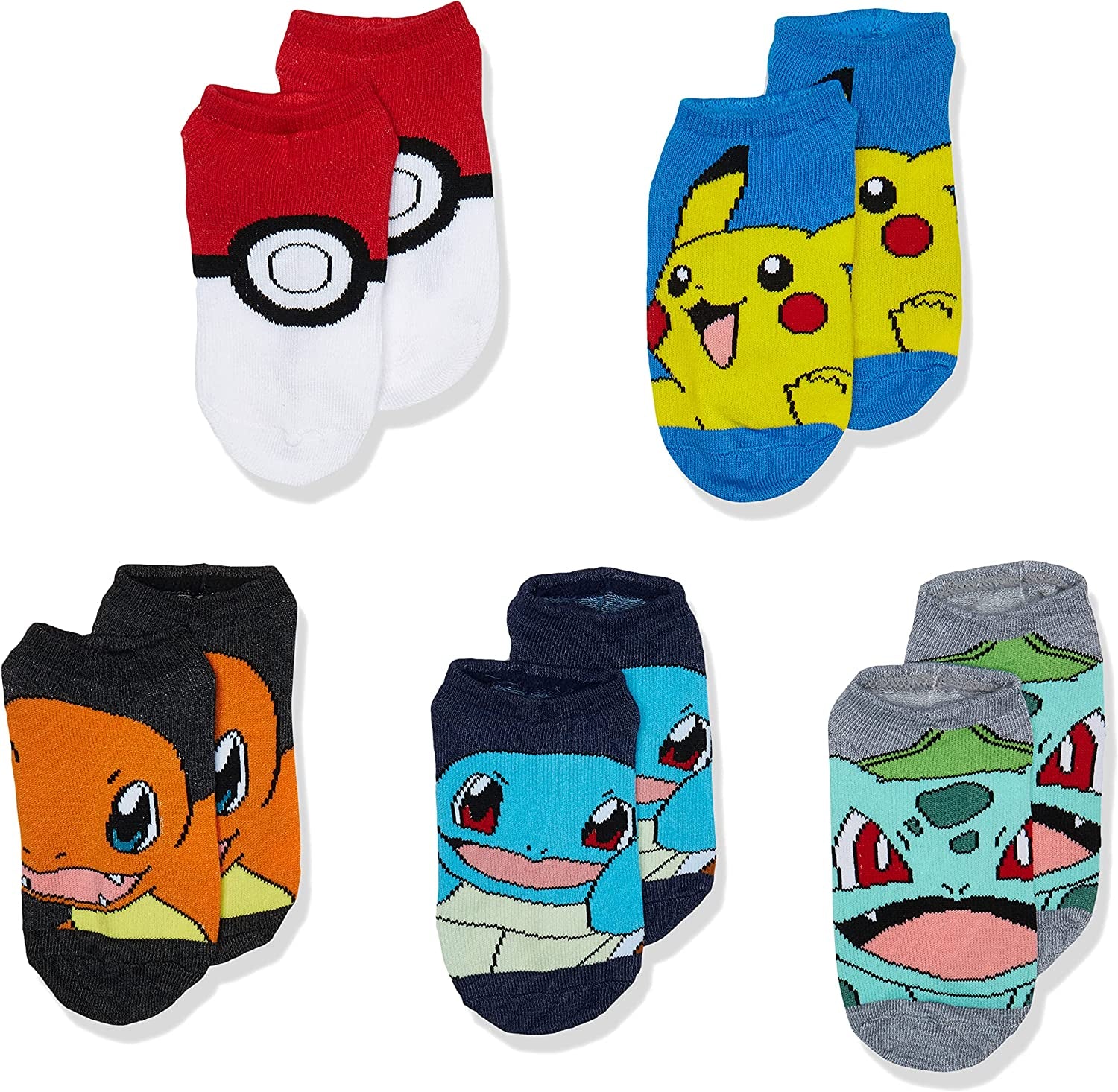 Boys 5 Pack No Show Socks