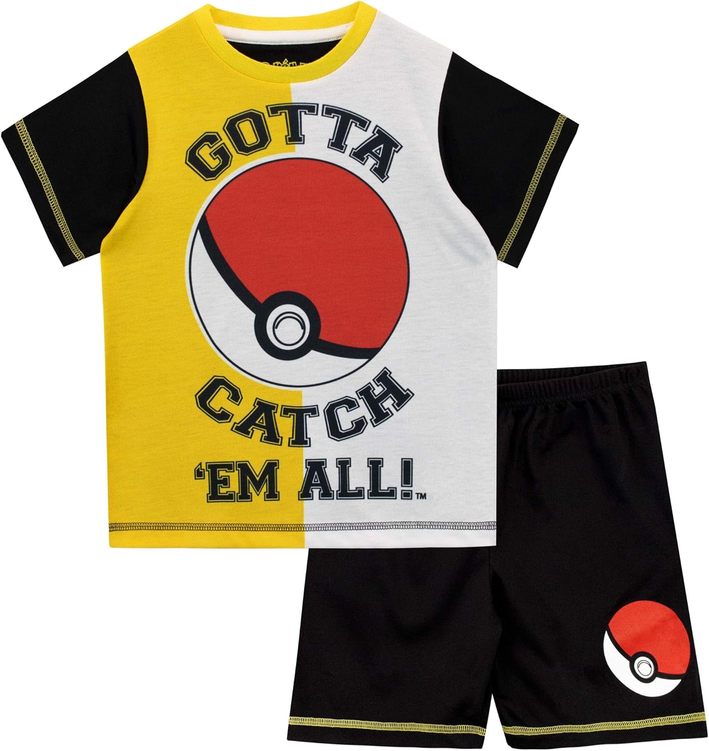 Pokemon Pajamas | Boys Short Pajamas | Boys Summer Pajama Set