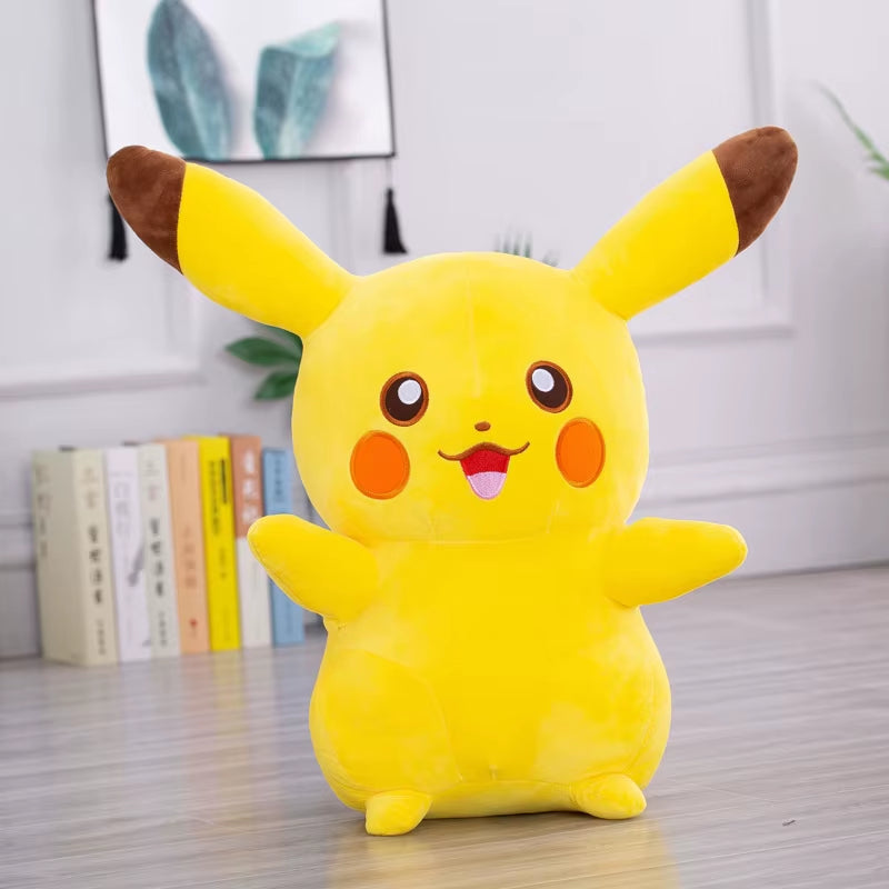 60Cm Cartoon Pokémon Pikachu Plush Toy Kawaii Smile Pikachu Plush Soft Stuffed Doll Bed Big Size Sleep Pillow Girl Birthday Gift