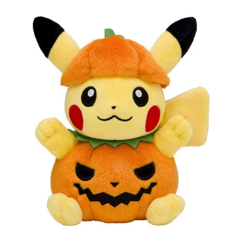 Pokemon Elf Doll Cartoon Pikachu Pumpkin Clothing Plush Doll Halloween Children'S Toy Plushies Stuffed Animal Children'S Doll