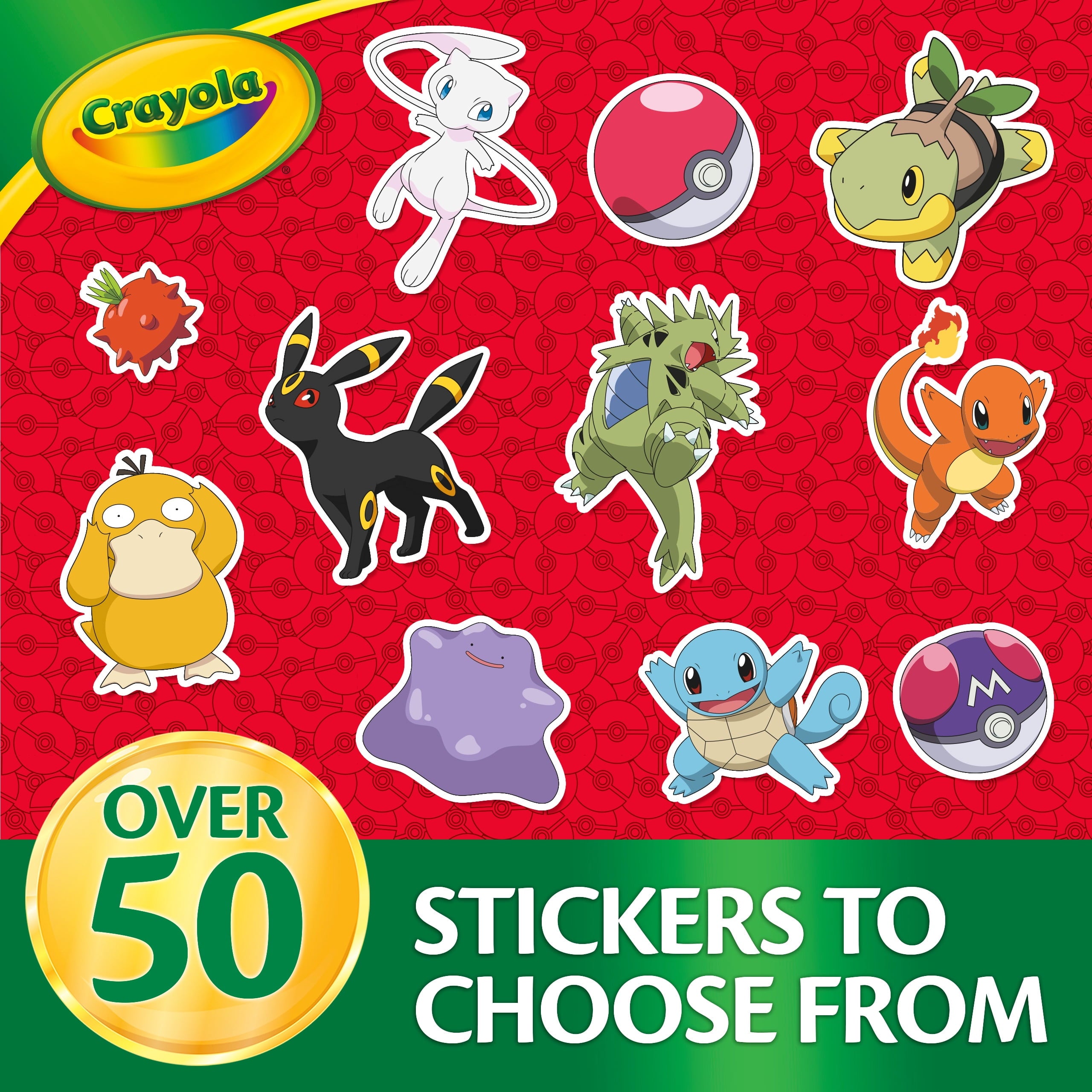 Pokemon Color and Sticker Activity Set with Markers, Pokemon Coloring Book, Kids Art Set, Pokemon Gift for Kids