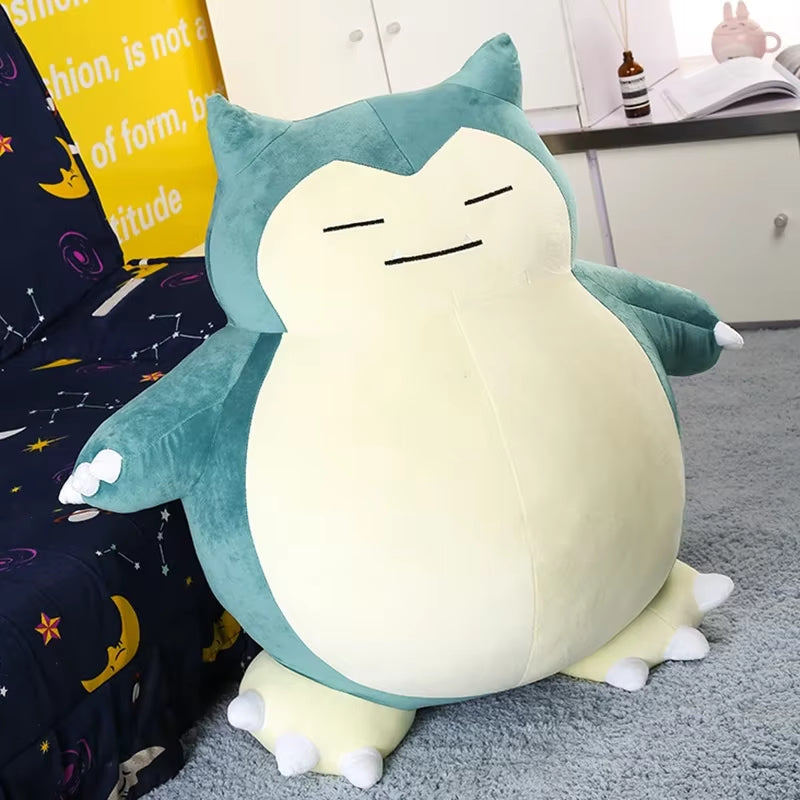 30/50Cm Pokemon Snorlax Plush Toys Cartoon Japan Anime Monster Elf Plush Doll Soft Stuffed Animal Doll Birthday Gift for Girls
