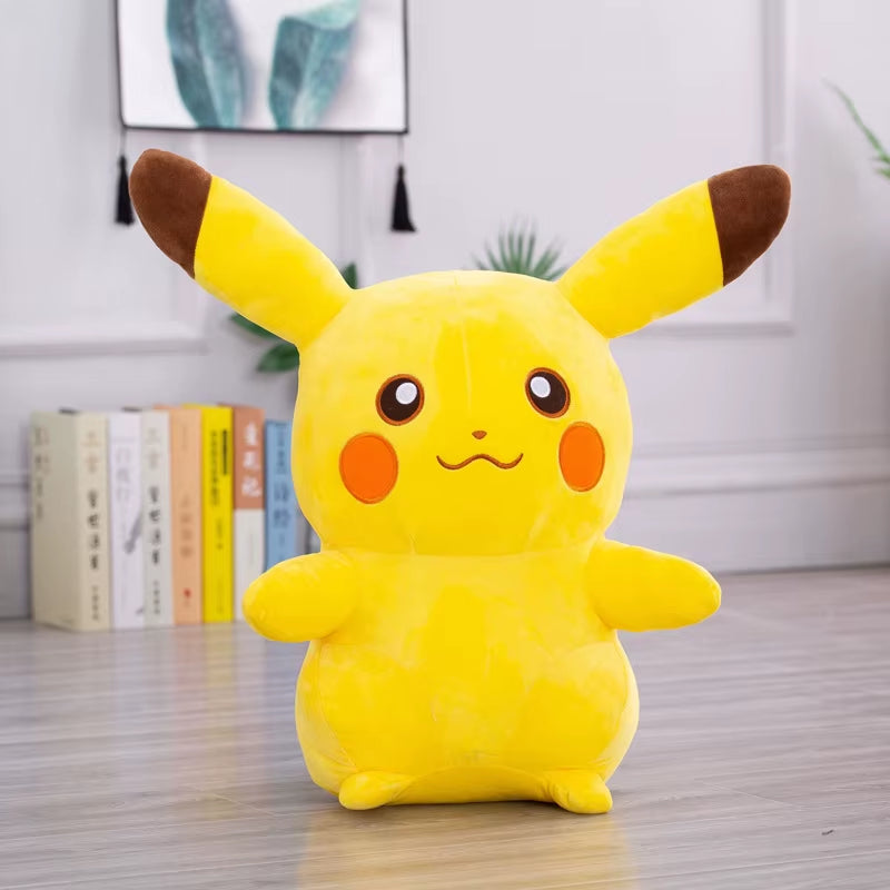 60Cm Cartoon Pokémon Pikachu Plush Toy Kawaii Smile Pikachu Plush Soft Stuffed Doll Bed Big Size Sleep Pillow Girl Birthday Gift