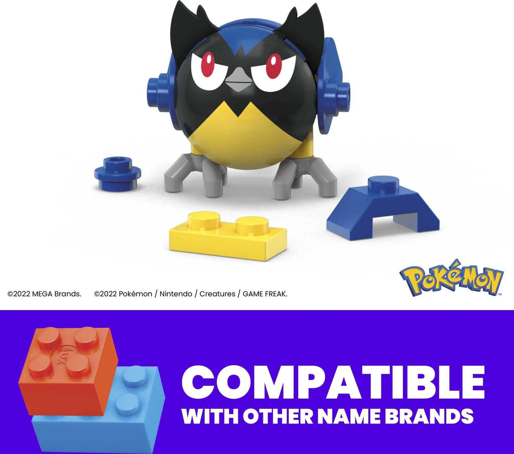 Pokemon Building Toy Kit Rookidee (15 Pieces) with 1 Action Figure and Ball for Kids