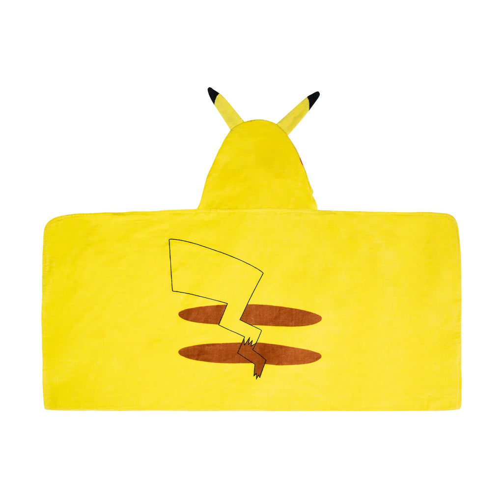 Kids Pikachu Bath Hooded Towel, Cotton, Yellow