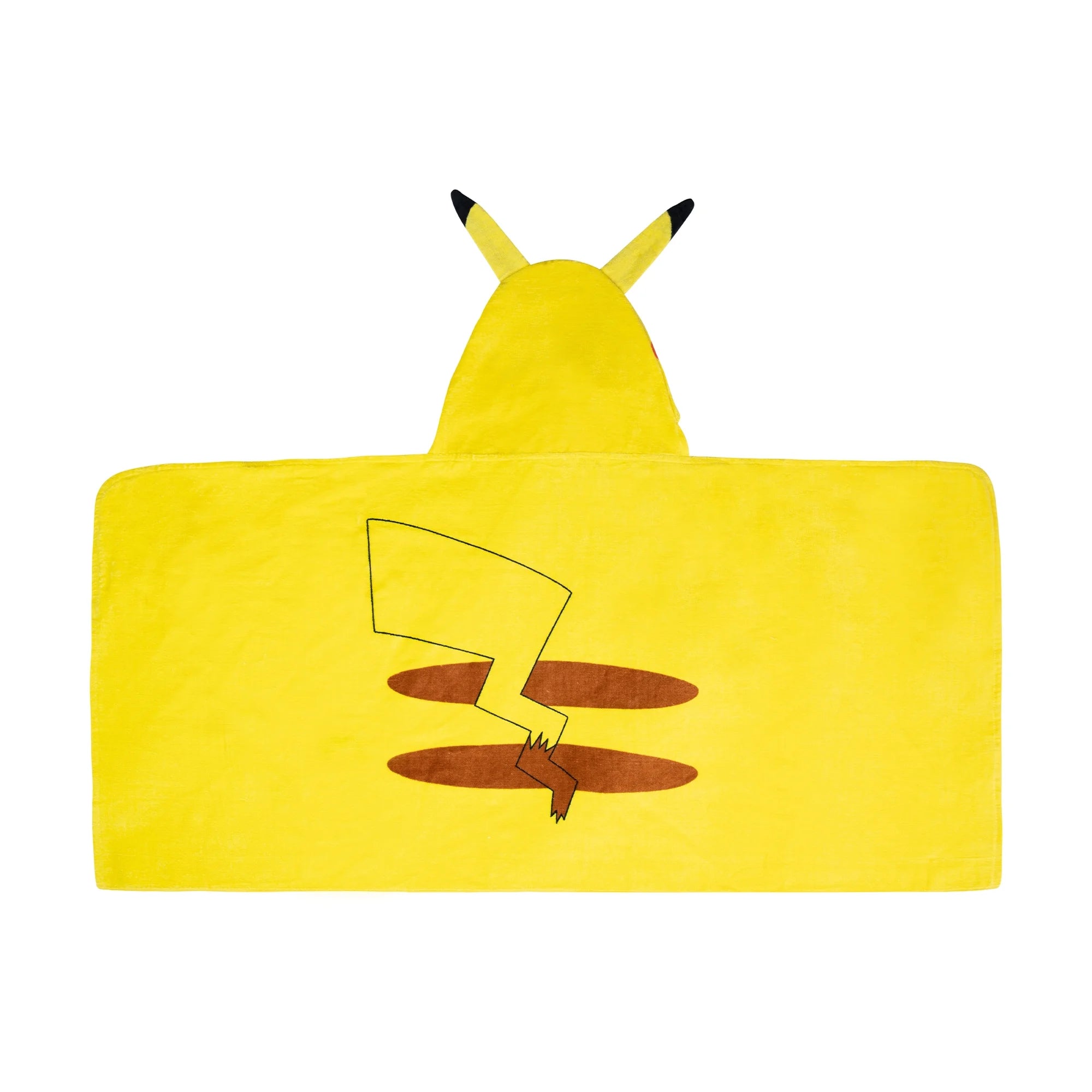 Kids Pikachu Bath Hooded Towel, Cotton, Yellow