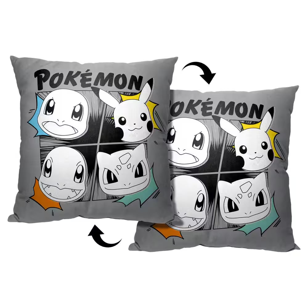 Pokemon One of a Kind Printed Multi-Colored Throw Pillow
