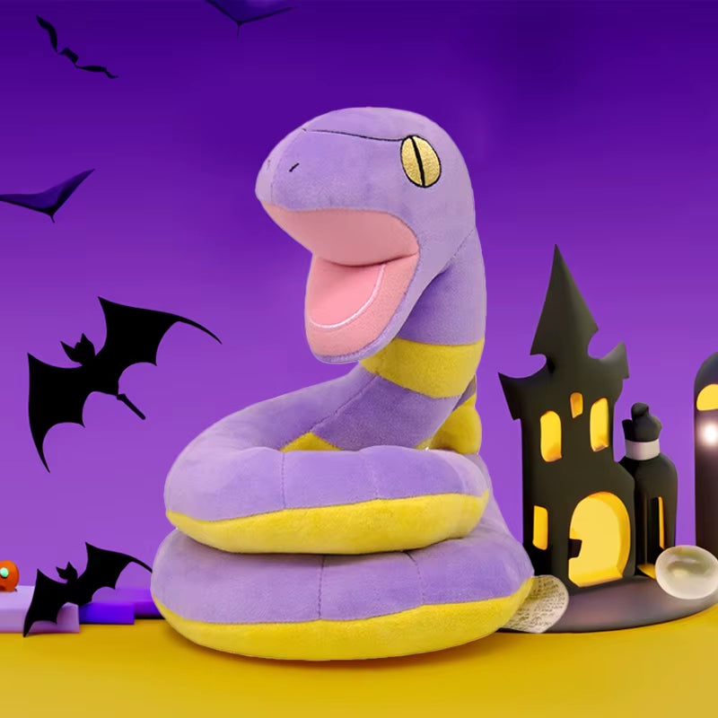 Pokemon Kawaii Ekans Stuffed Toys Cartoon&Cute Arbor Snake Plush Dolls Throw Pillow Halloween Decorations