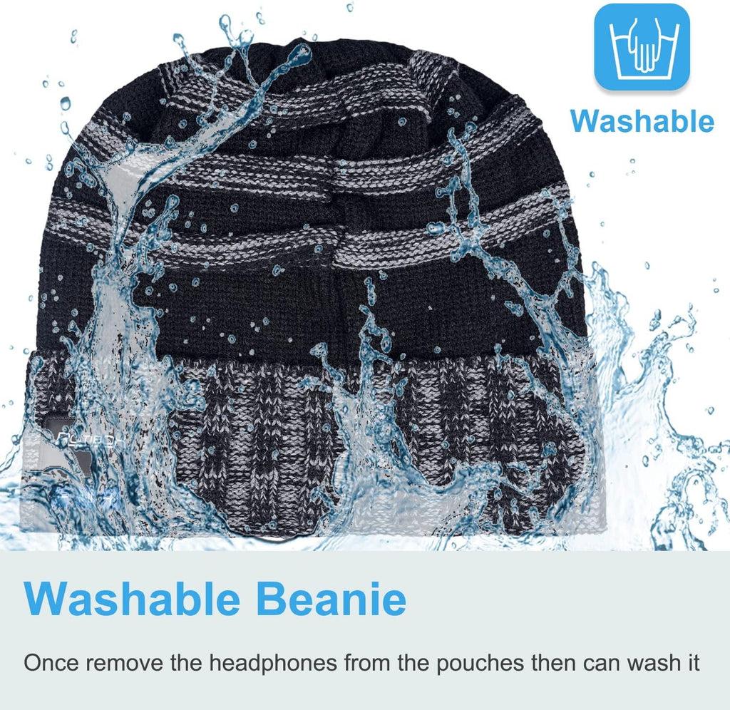 Bluetooth Beanie Hat Wireless Headphone for Outdoor Sports Xmas Gifts